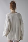 BDG Skylar Oversized Crew Neck Cable Knit Sweater