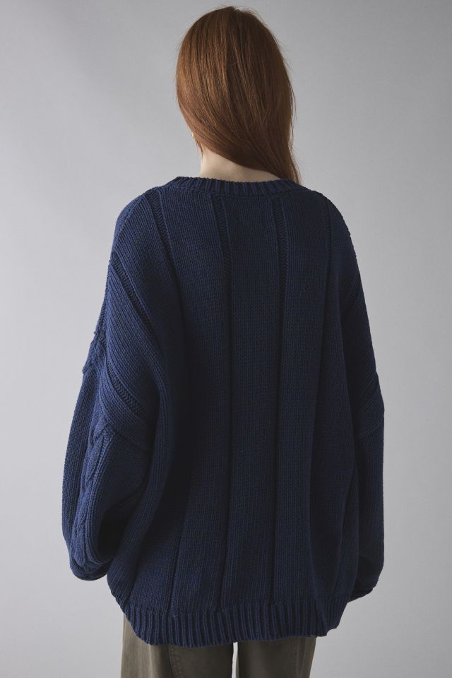 BDG Skylar Oversized Crew Neck Cable Knit Sweater #2