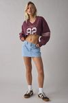 Out From Under Hang Back V-Neck Long Sleeve Cropped Pullover