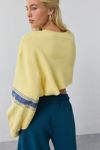 Out From Under Hang Back V-Neck Long Sleeve Cropped Pullover
