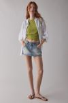 BDG Binx Raw-Edge Cropped Baby Tee