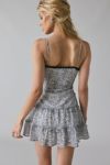 Kimchi Blue Cleo Lace Trim Chiffon Slip Mini Dress