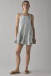 BDG Mina Oversized Pleated Swing Mini Dress