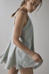 BDG Mina Oversized Pleated Swing Mini Dress