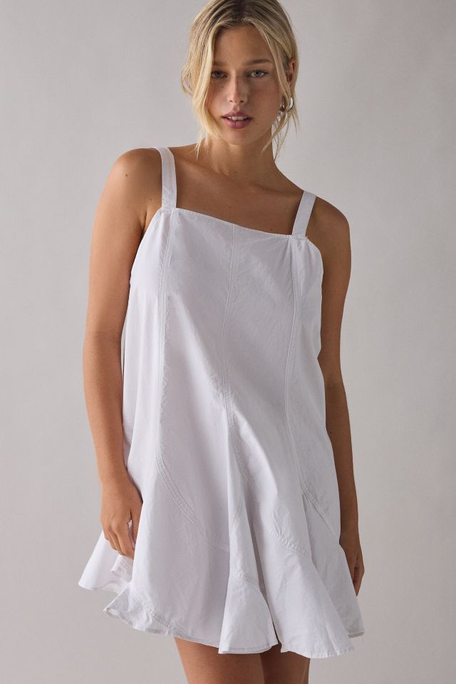 BDG Mina Oversized Pleated Swing Mini Dress #1