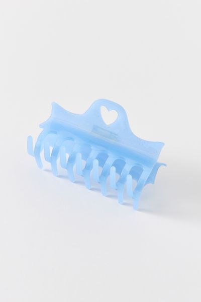 Emi Jay Heartbreaker Claw Clip In Frosting, Women's At Urban Outfitters In Blue