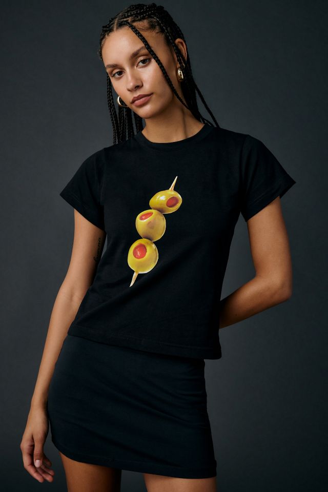 Tyler McGillivary Stella Extra Olive Graphic Baby Tee #1