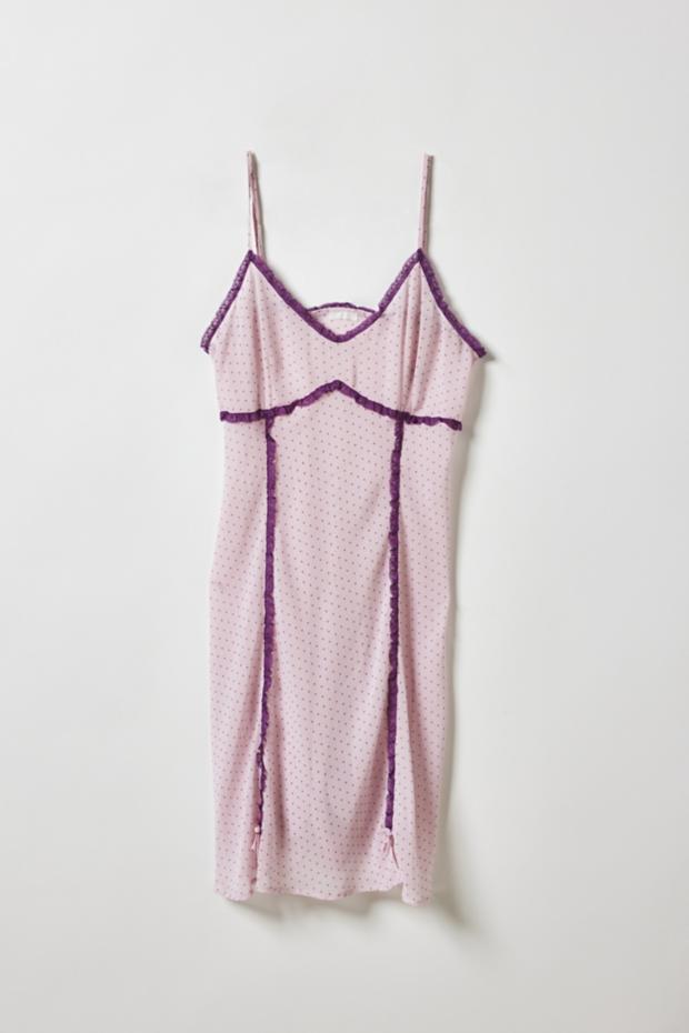 Vintage By Little Oyster Club Sugar Rush Polka Dot Slip Dress