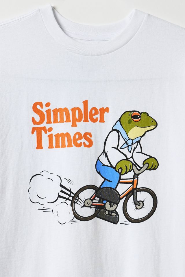 T-shirt graphique grenouille Simpler Times #2