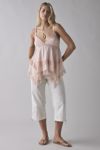 Kimchi Blue Asterid Lace Trim Asymmetric Babydoll Cami