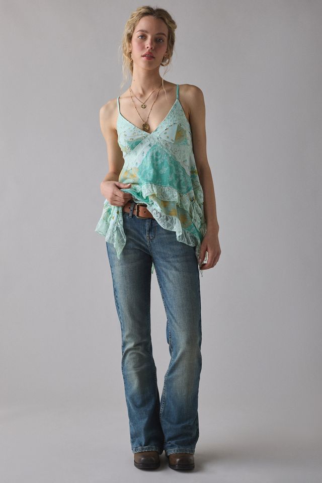 Kimchi Blue Asterid Lace Trim Asymmetric Babydoll Cami #3