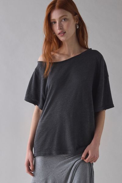 BDG Courtney Off-The-Shoulder Oversized Tee