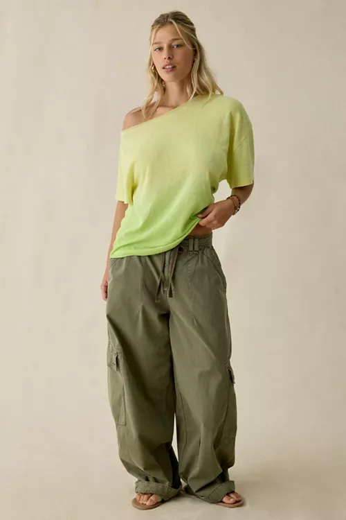 BDG Courtney Off-The-Shoulder Oversized Tee