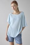 DAY Rock Band Graphic Off-The-Shoulder Oversized Tee