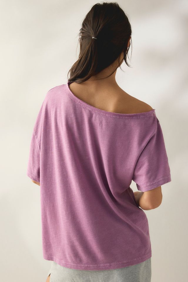 BDG Courtney Off-The-Shoulder Oversized Tee #1