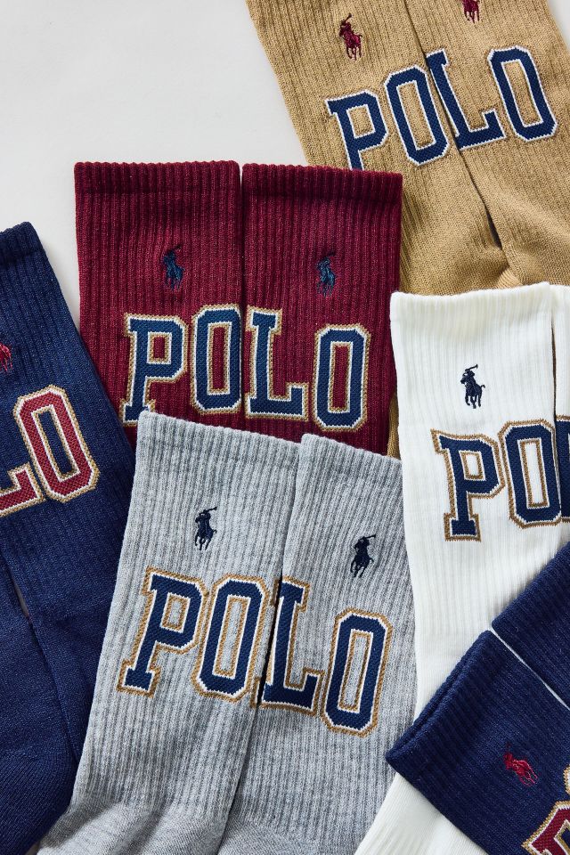 Polo Ralph Lauren Classic Varsity Crew Sock 6-Pack #1