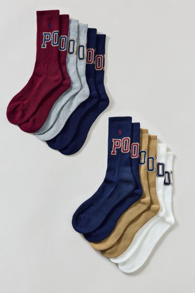 Polo Ralph Lauren Classic Varsity Crew Sock 6-Pack