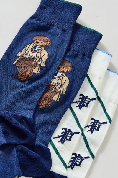 Polo Ralph Lauren Charles Bear Trouser Sock 2-Pack