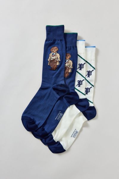 Polo Ralph Lauren Charles Bear Trouser Sock 2-Pack