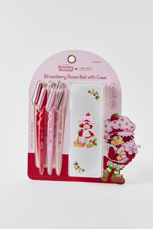 Célavi X Strawberry Shortcake 6-Piece Derma Razor & Storage Case Set #2
