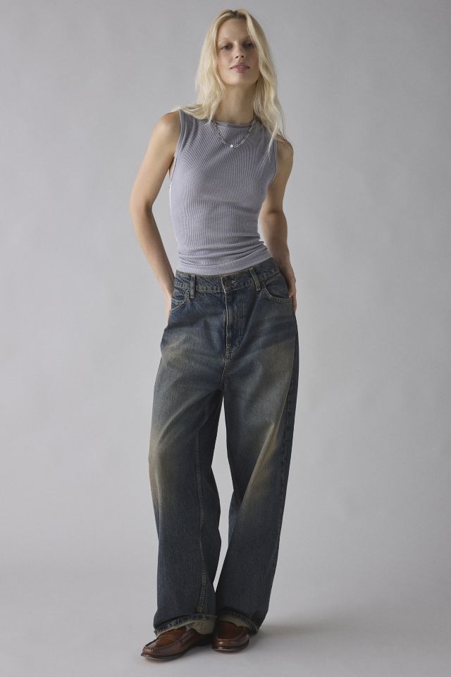 BDG Bonnie Lace Side-Stripe Ribbed Knit Tank Top #1