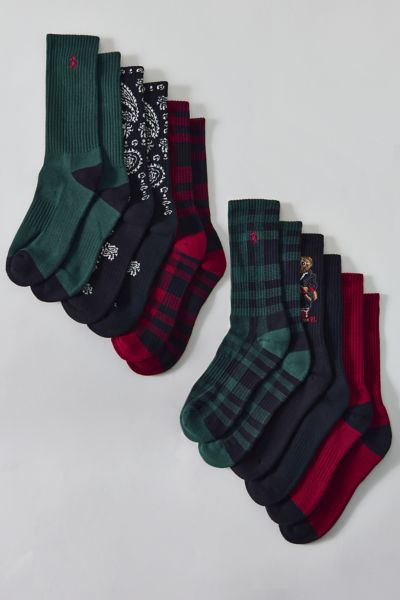 Polo Ralph Lauren Patterned Crew Sock 6-Pack