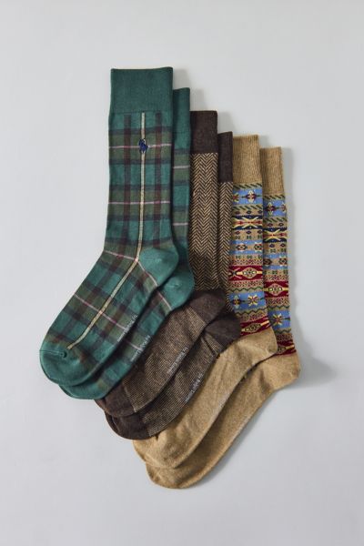 Polo Ralph Lauren Novelty Dress Sock 3-Pack