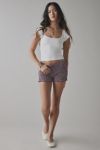 BDG Drew Cap Sleeve Square Neck Cropped Tee