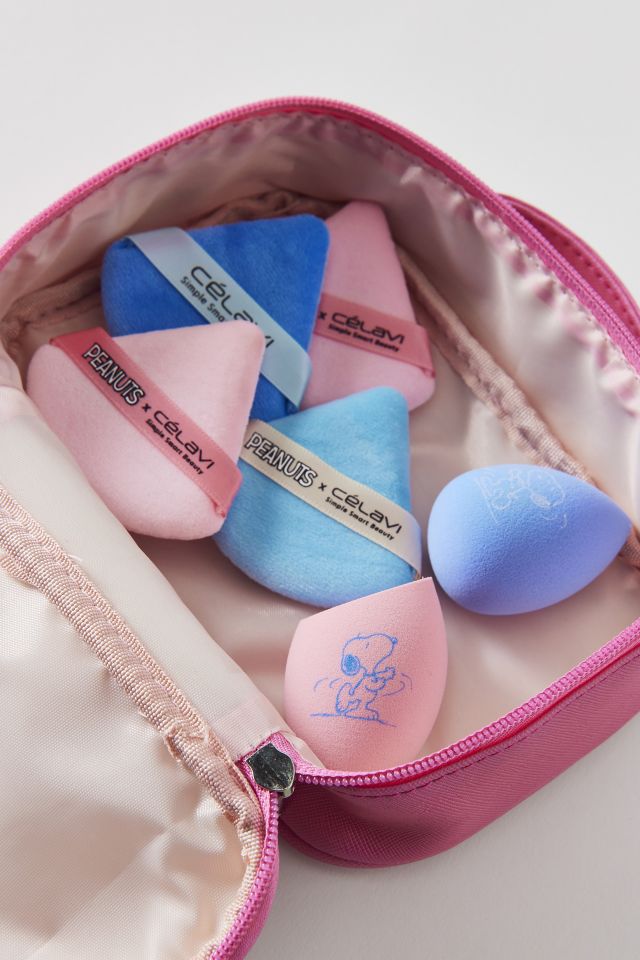 Célavi X Peanuts Snoopy Makeup Sponge & Travel Case Set #1