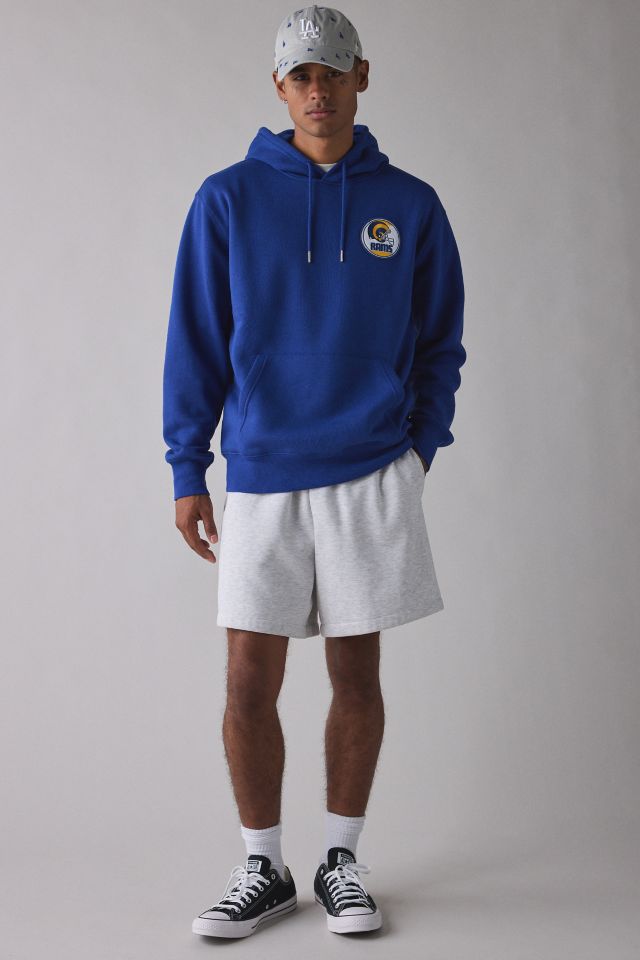 Ultra Game UO Exclusive NFL Los Angeles Rams Chenille Patch Hoodie Sweatshirt #2