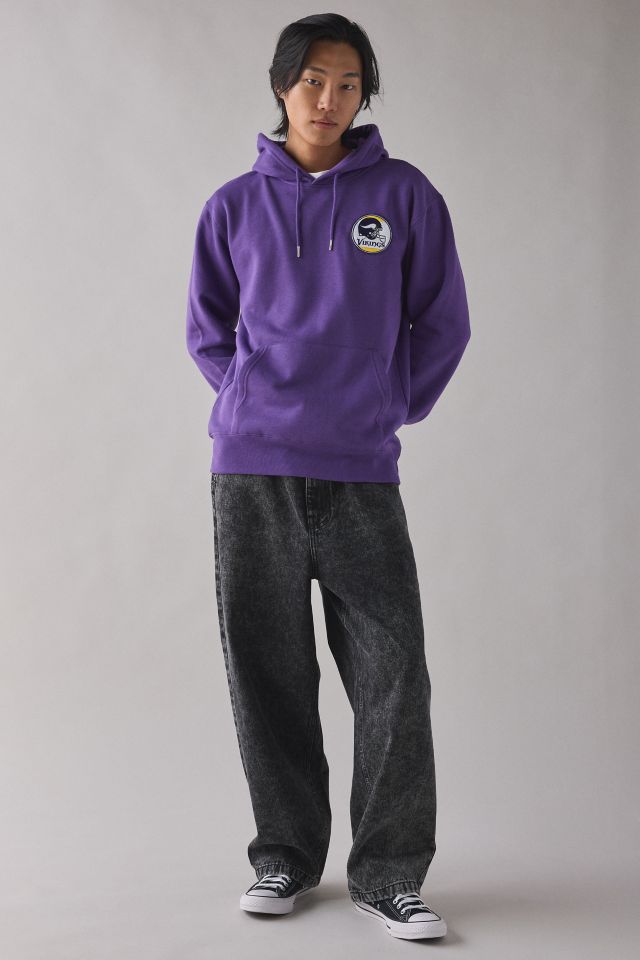 Ultra Game UO Exclusive NFL Minnesota Vikings Chenille Patch Hoodie Sweatshirt #2