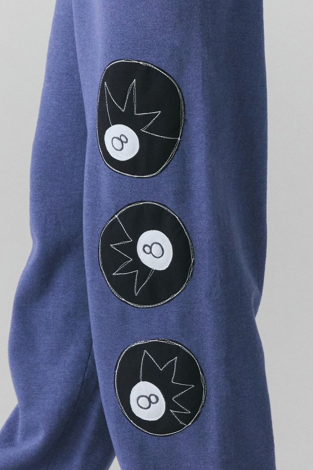 Vintage By Magg’s Rags Tripe 8 Ball Patchwork Graphic Sweatpant #2