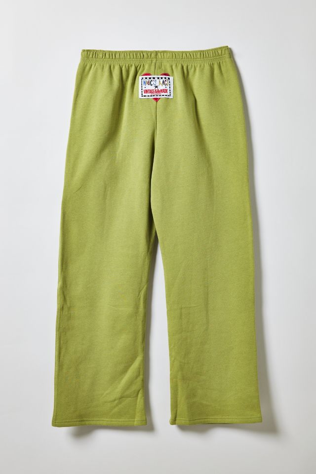 Vintage By Magg’s Rags Martini Patchwork Graphic Wide Leg Sweatpant #1