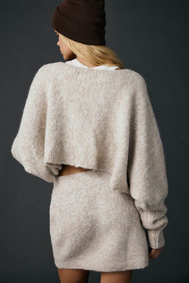 Zemeta Foam Crop Knit Cardigan #3