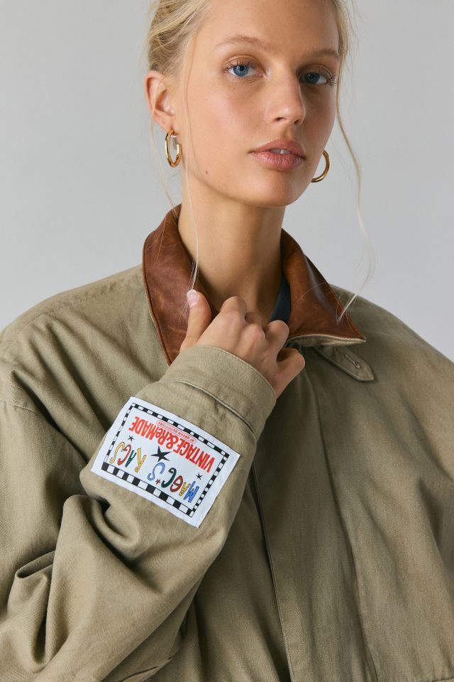 Vintage By Magg’s Rags 8 Ball Patchwork Graphic Chore Coat #3