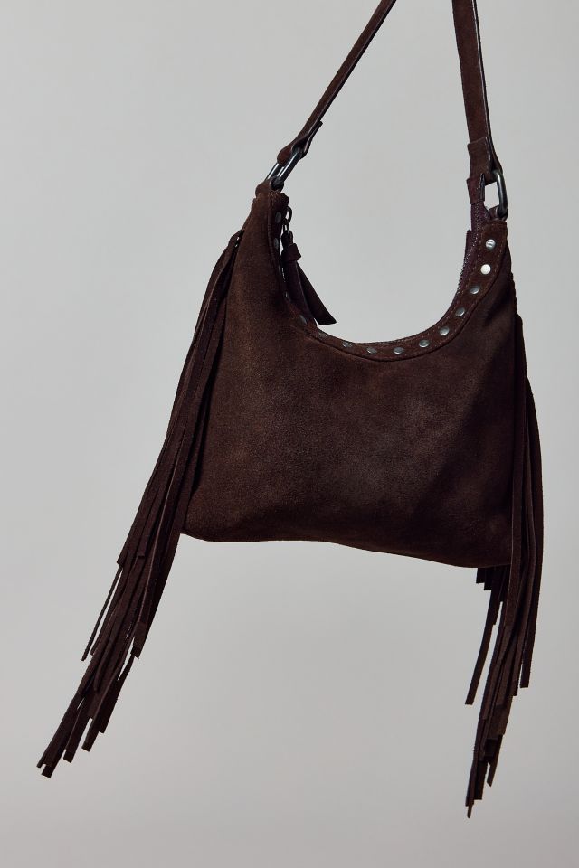 Silence + Noise Bella Suede Fringe Bag #2