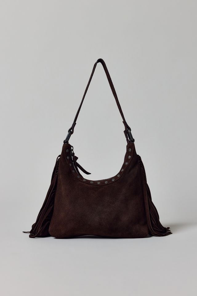 Silence + Noise Bella Suede Fringe Bag #3
