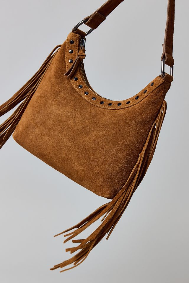 Silence + Noise Bella Suede Fringe Bag