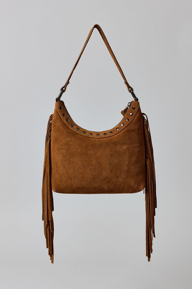 Silence + Noise Bella Suede Fringe Bag #4