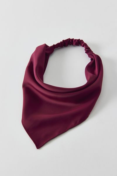 Urban Outfitters Luna Essential Slip-on Headscarf In Maroon, Women's At  In Burgundy