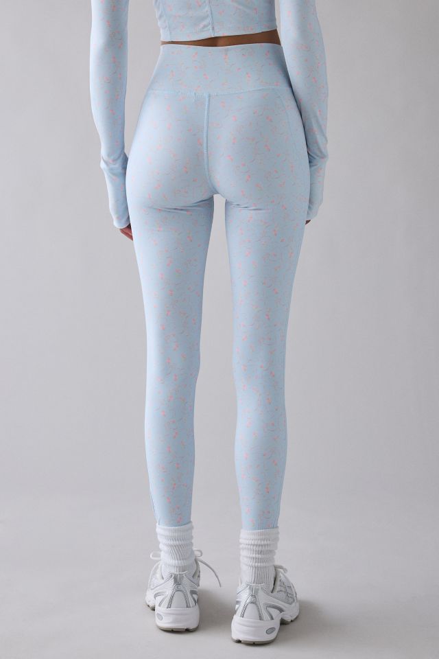 LoveShackFancy Santiana Blue Floral Active Leggings #3