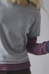 BDG Tye Long Sleeve Layered Twofer Tee