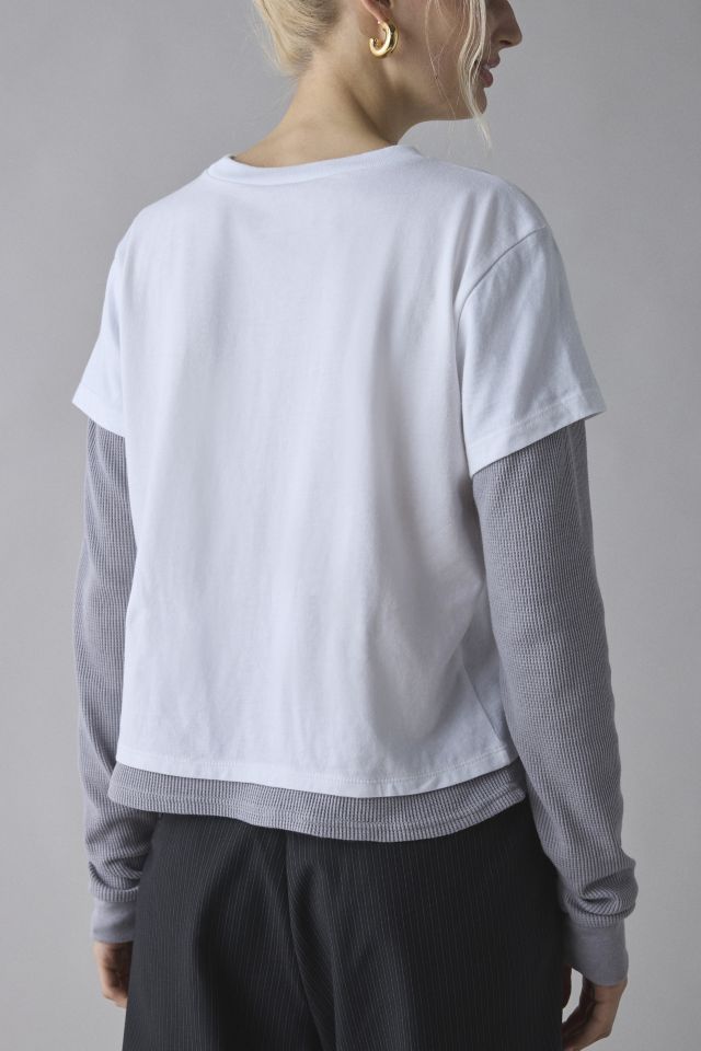 BDG Tye Long Sleeve Layered Twofer Tee #3
