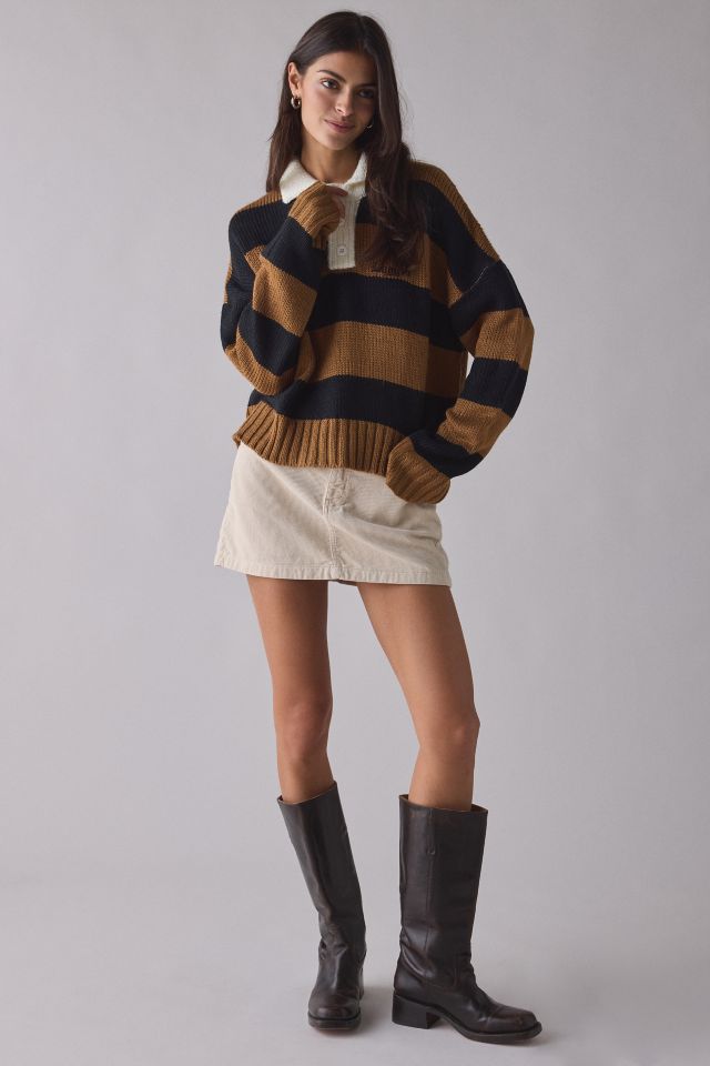 The Ragged Priest League Stripe Rugby Knit Sweater #2