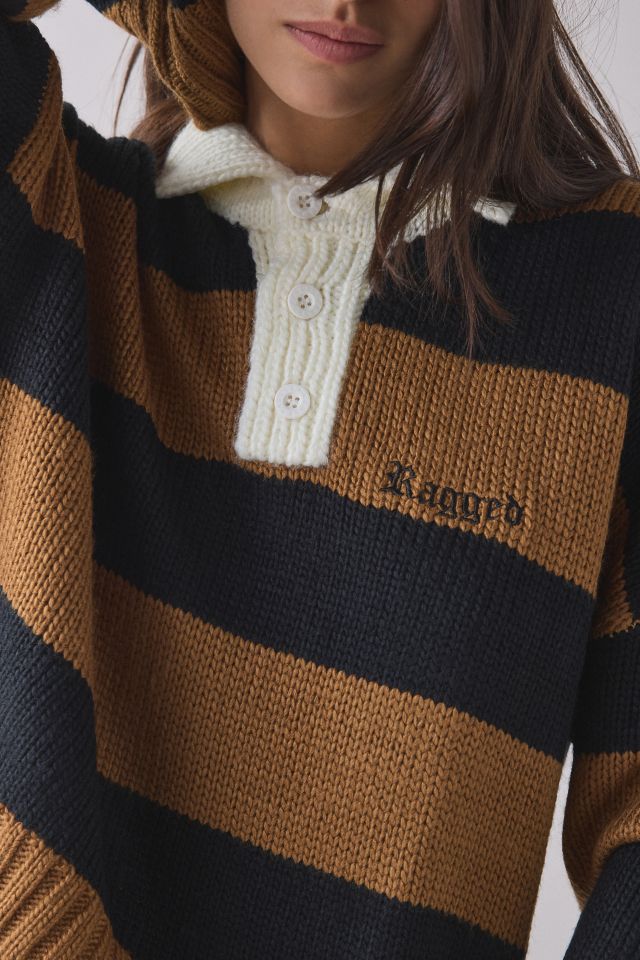 The Ragged Priest League Stripe Rugby Knit Sweater #3