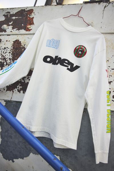 OBEY Global Logo Long Sleeve Tee