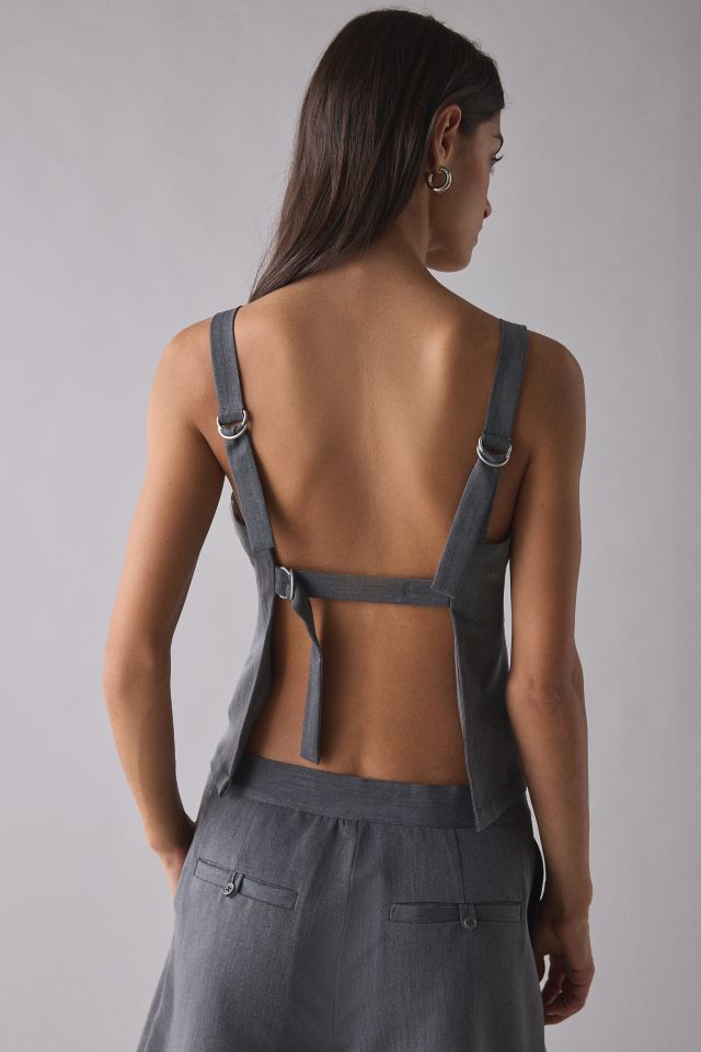 The Ragged Priest Tailor Backless Tank Top #1