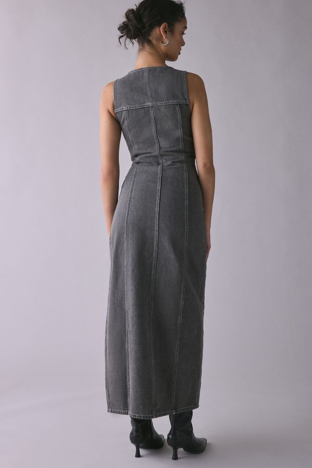 The Ragged Priest Defence Panel Seam Denim Maxi Dress #2