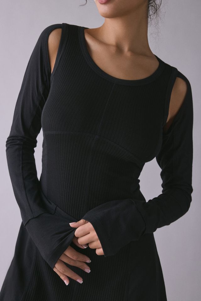 The Ragged Priest Agent Cut-Out Jersey Knit Mini Dress #1
