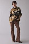 The Ragged Priest Raid Camo Fuzzy Knit Oversized Sweater